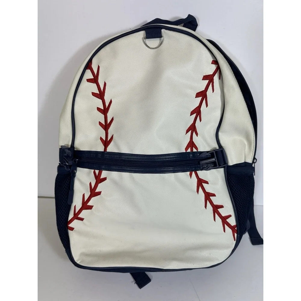 School Yard Vibes Baseball Backpack & Lunch Bag Set Red White Blue